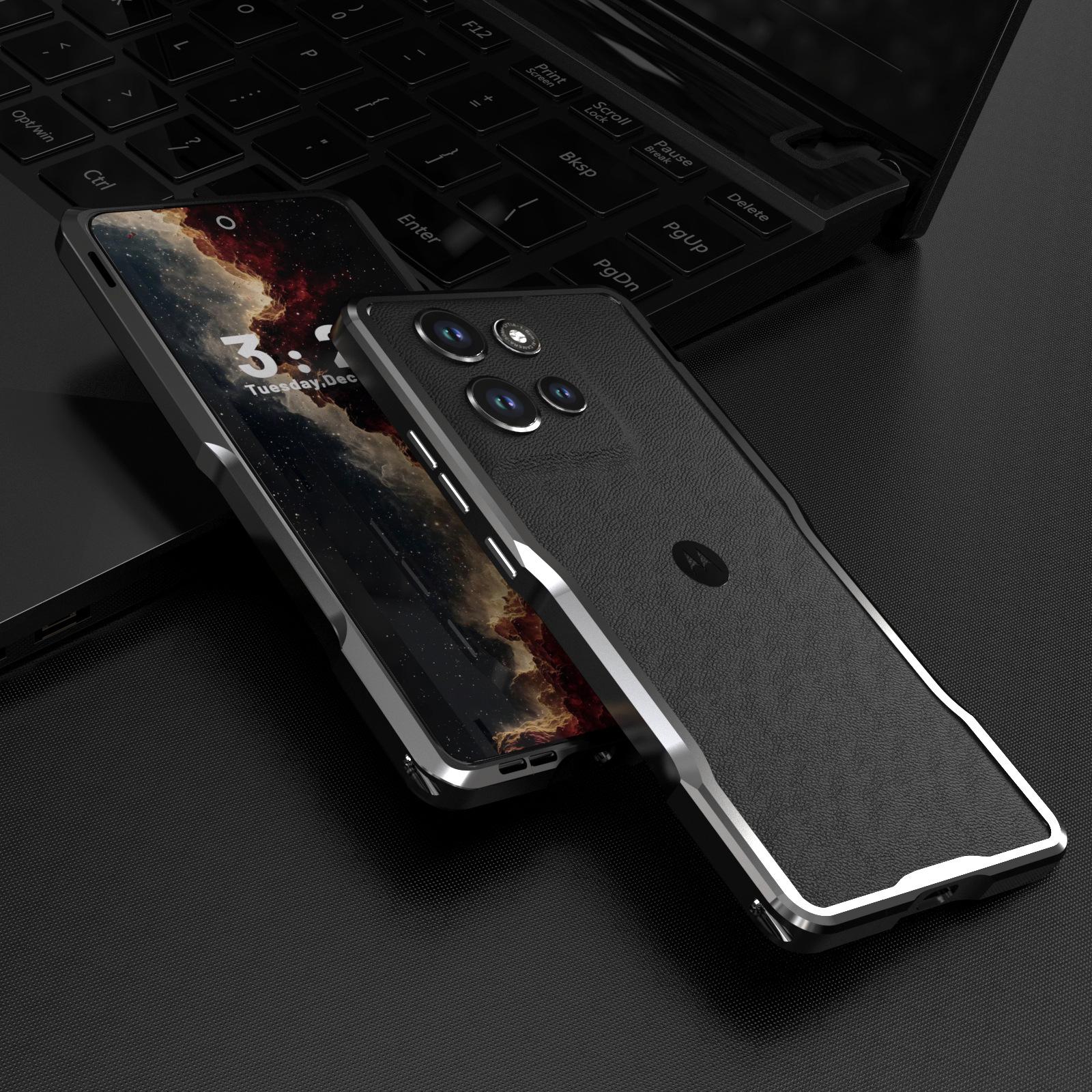 

MOTO G POWER Sharp Blade Metal Frame Protective Case чёрный