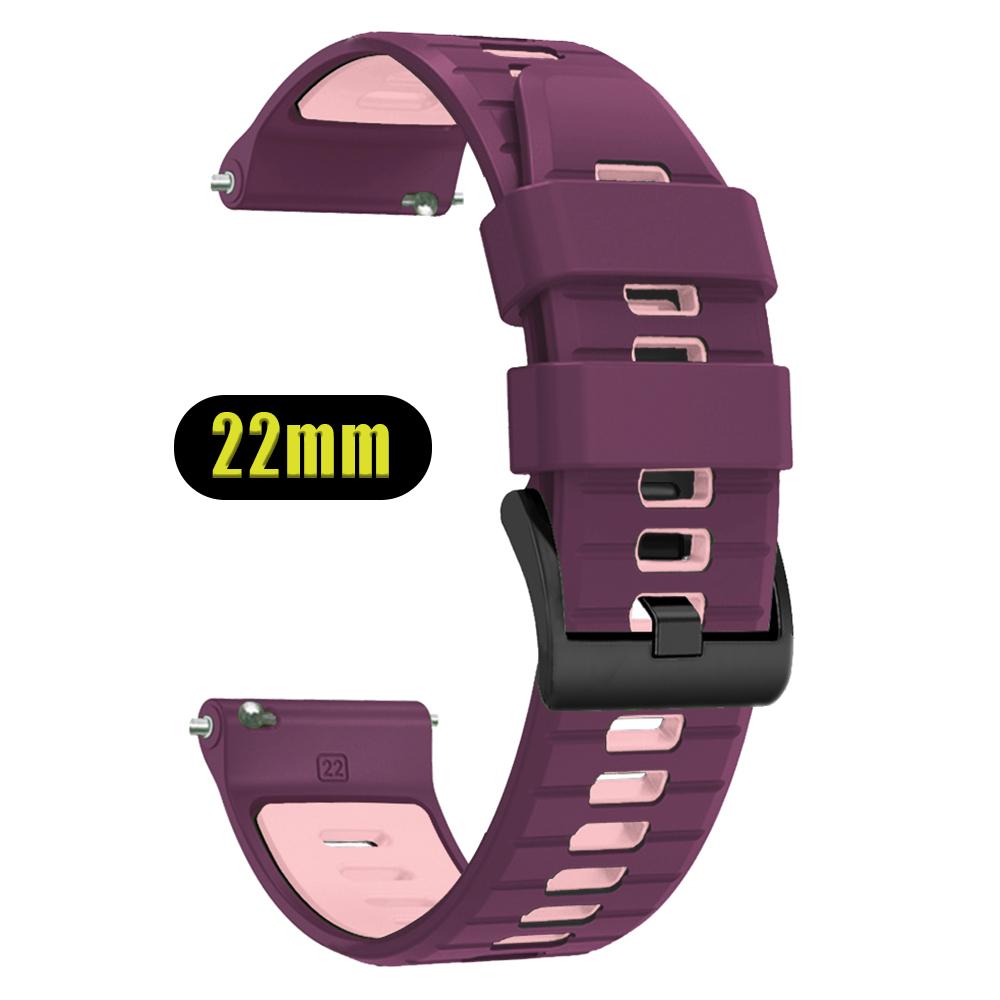 Silicone Watchband 22mm For TicWatch GTH2 GTX/GTW Soft Bracelet For TicWatch Pro 2021/3 Ultra LTE GPS S2 E2 Sports Strap Replace