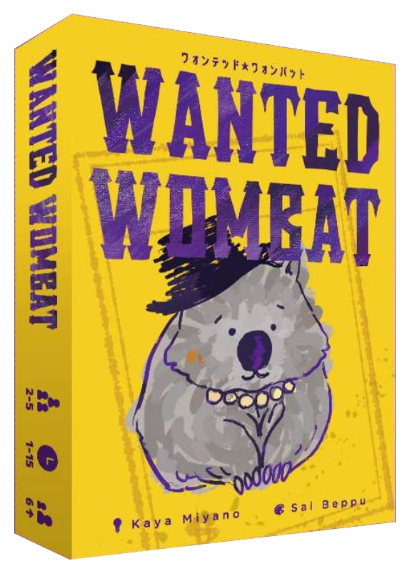 Wanted Wombat Ages Board Game Mob+ (2-5 Players, 1-15 Minutes, 6+)
