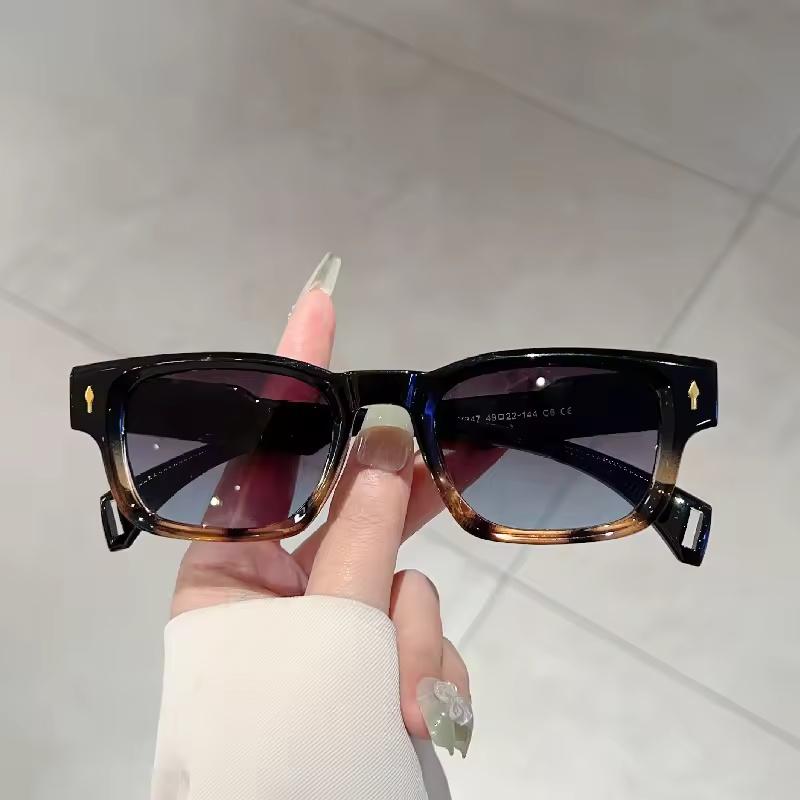 Korean Fashion Large Square Frames Reading Spectacles Female Male Luxury Designer High Quality Far Sight Sunglasses Diopter To +4.0