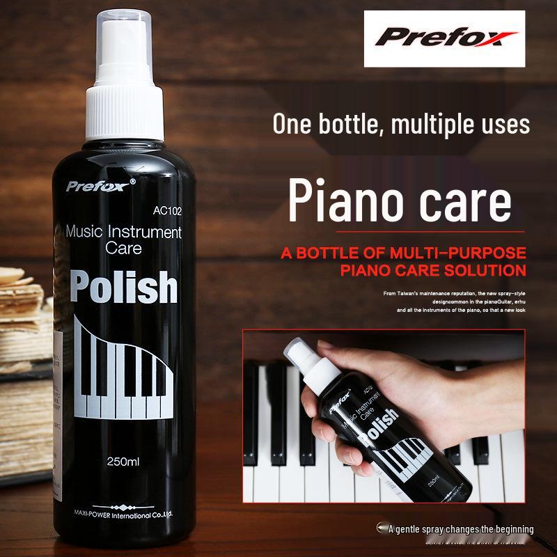 Prefox Musical Instrument Care Set: Piano, Guitar & Violin Polish and Cleaner