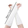 Women Knit Long Fingerless Gloves Fashion Arm Wrist Sleeve Hand Warmer Girls Casual Half Black Over Elbow Punk Gothic Mittens