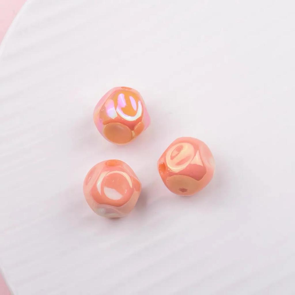 TX04 10Pcs 16mm Fig Candy Color Acrylic Beads Irregular Beads Bracelets Necklace Keychain DIY Craft Making Accessory Material