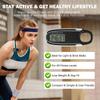 3D Pedometer Clip On Step Counter Portable Digital Pedometer Accurate Step Tracker Electronic Pedometer for Adults Kids Seniors