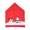 Christmas Non-Woven Chair Cover Cartoon Old Man Snowman Stool Cover Christmas Big Hat