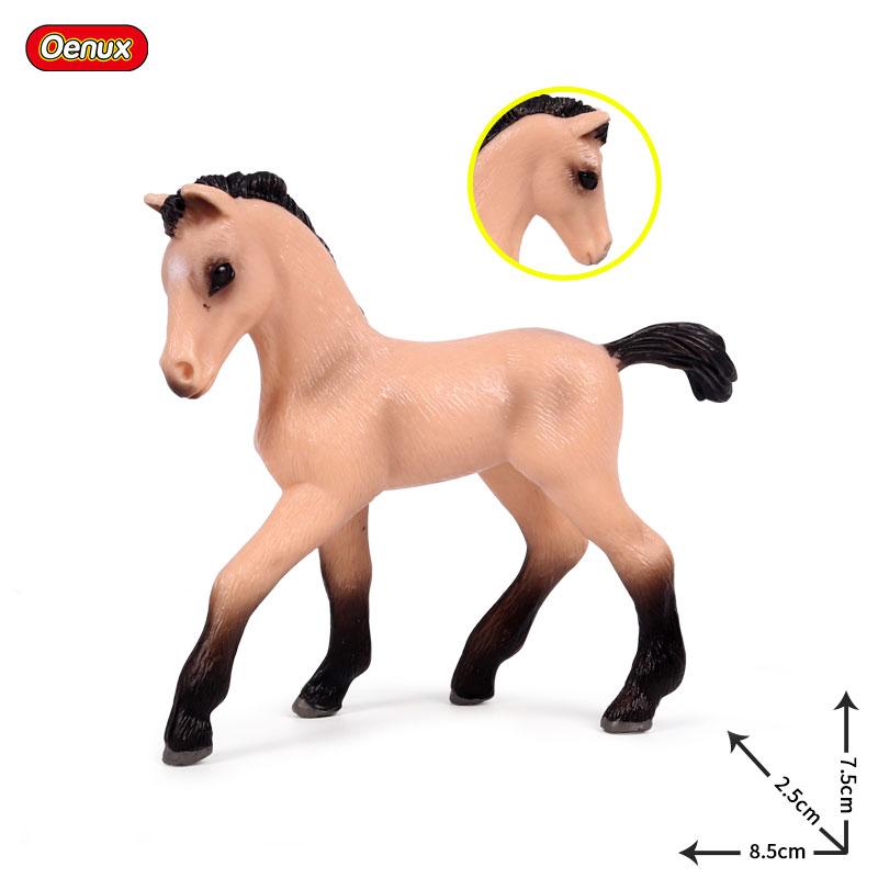 Oenux Farm Animals Simulation Cute Model Action Figure Alpaca Cow Horse Figurines Sheep Goat Miniature Educational Toy For Kid