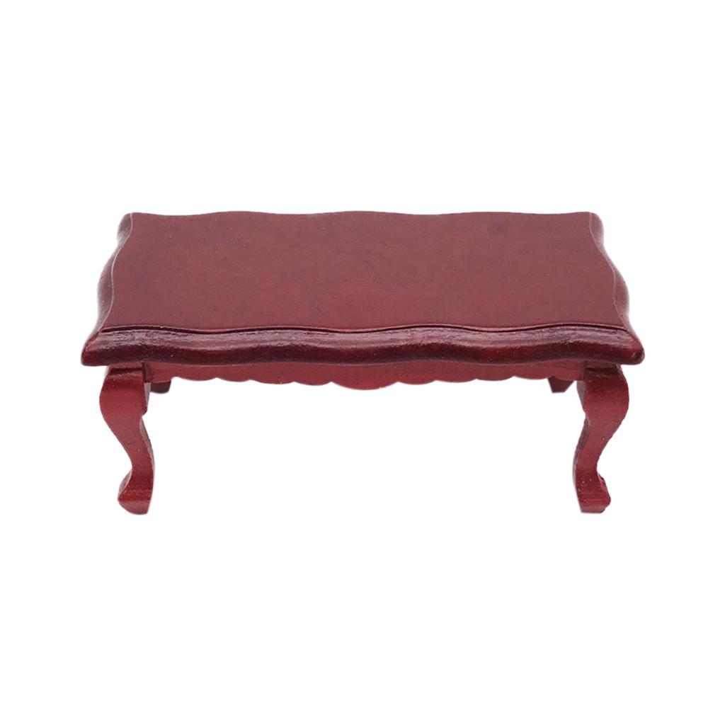 

(H0826)1:12 кукольных мебели, миниатюрный столик, журнальный столик, гостиная, детская игрушка красный