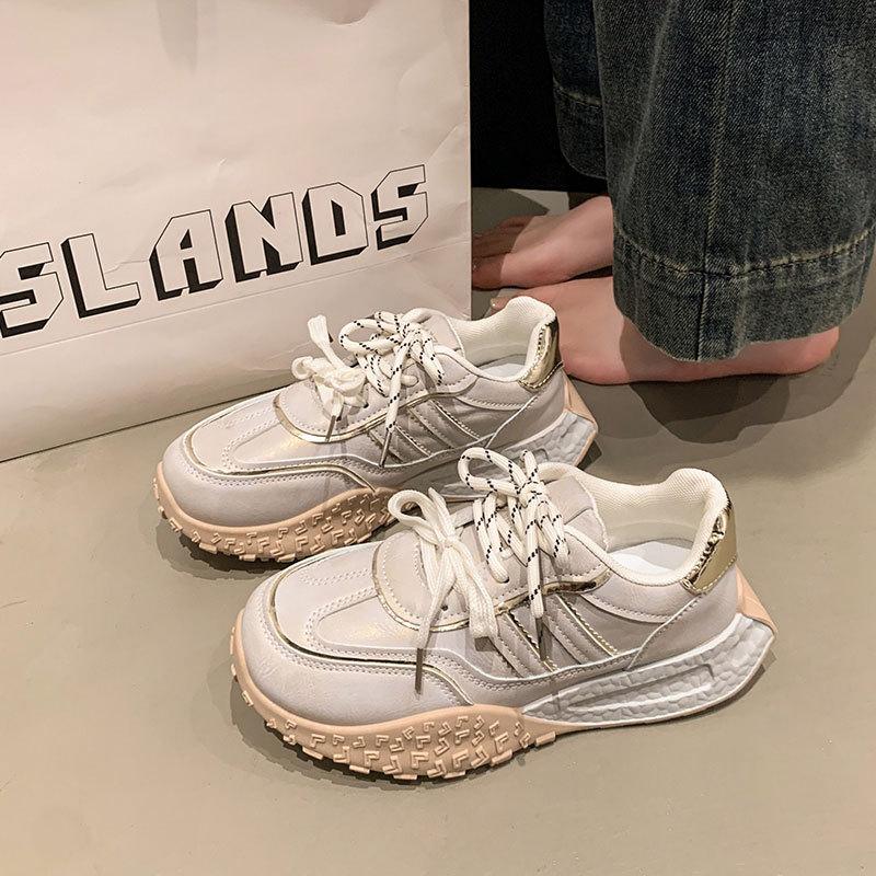 Retro German training shoes women's spring 2025 new little white shoes platform Forrest Gump shoes casual running sports shoes student single shoes