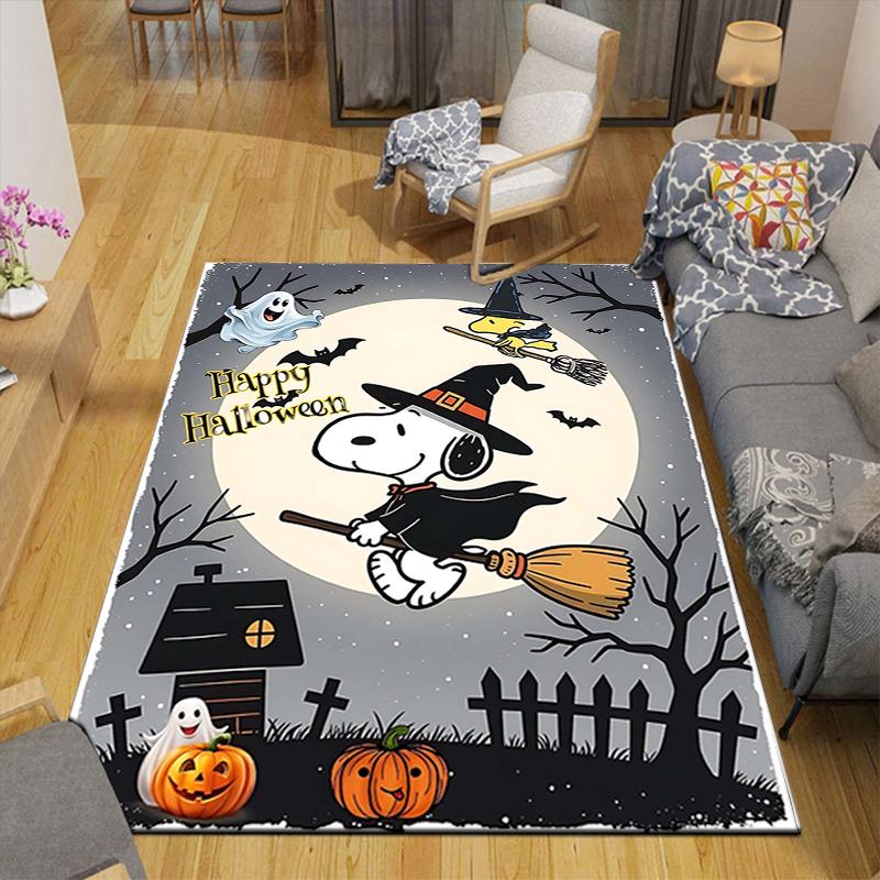 1Pc Pumpkin Parade Moonlight Rug Office Carpet Indoor Outdoor Doormat Nonslip Soft And Comfortable Living Room Christmas Halloween Gift D918101