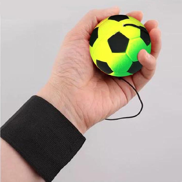 Wrist Return Hand Ball Rubber Rebounds Ball With Rope Stress Relief Toy for Enhancing Grip Strength and Reducing Anxiety