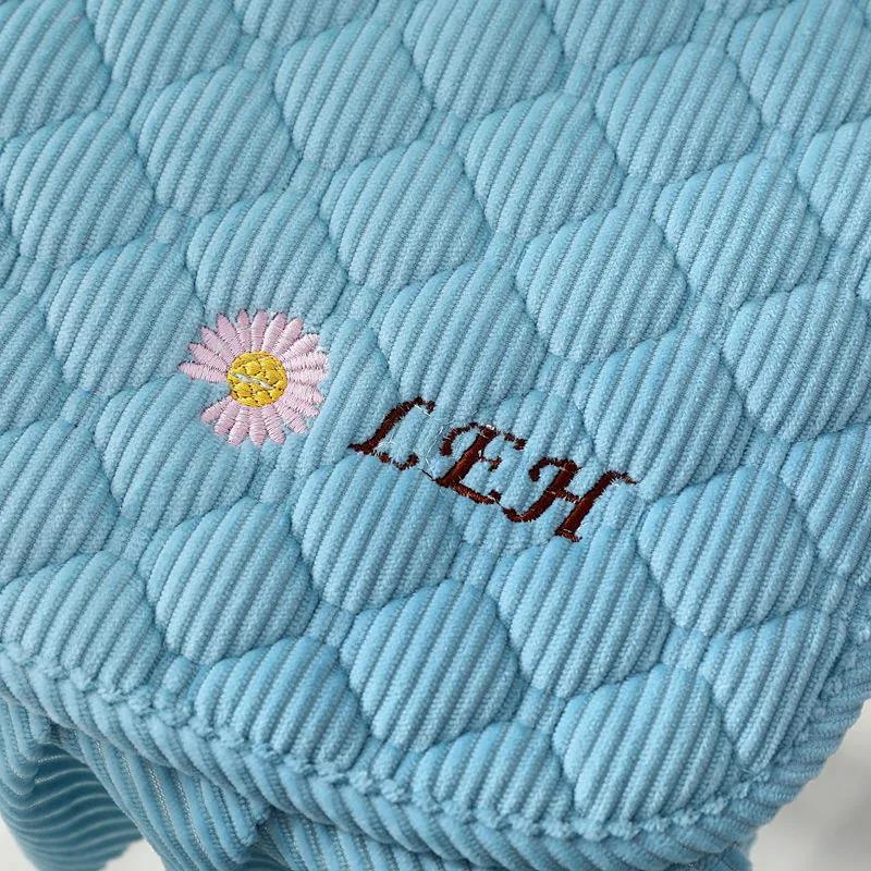 Dining Chair Cushion Four Seasons General Plush Chair Cushion Thickened Anti-slip Strap Stool Cover Cushion