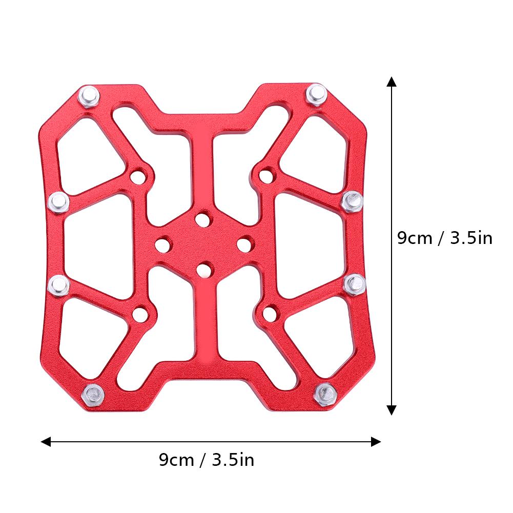 1 Para stopu aluminium Rowerowe Pedały bezwypinane Adaptery do (czarny)