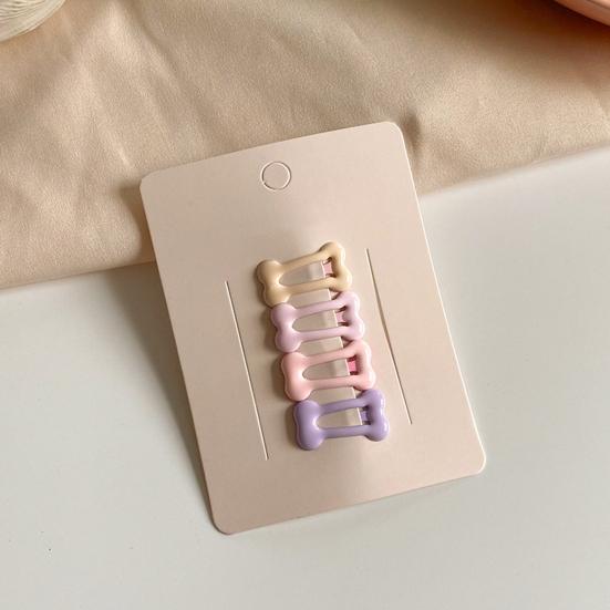 4Pcs Hairpins Hollow Star Heart Butterflies Shape Hair Clips Soft Macaron Colors Gentle BB Clips Kids Hair Accessories