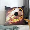 Fußball-Print Kissenbezug Heimdeko Kissenbezug Sofa Auto Überwurf