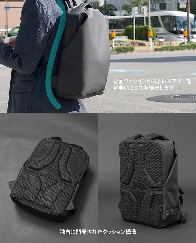 KLON Zaino Impermeabile e Leggero per Uomo e Donna, Nero, Design Semplice, Zaino Rivestito Opaco-FFX02