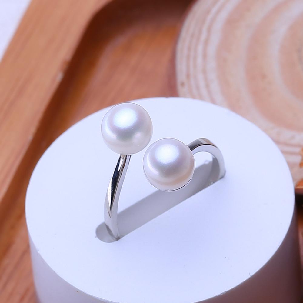 LSOOYH ренулируемое кольцо с жемчугом Adjustable Size