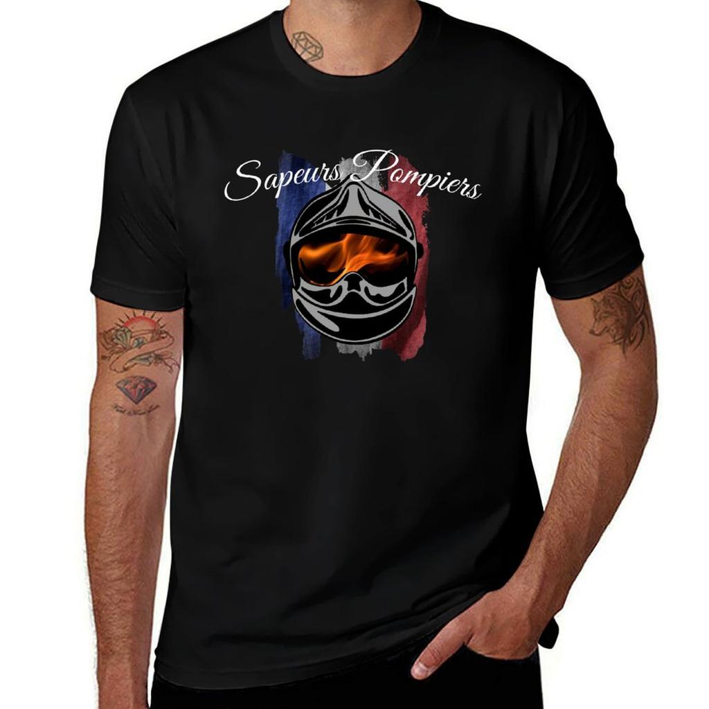 Sapeurs Pompiers De France Helmet Firefighter Volunteer Firefighter Pride Honor Fatherland Courage Tshirt