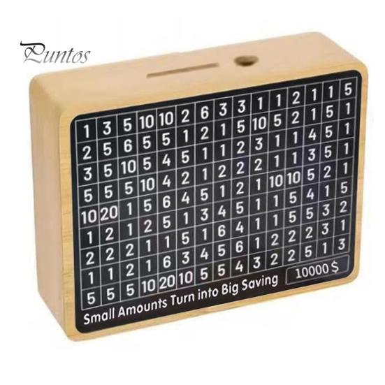 

Деревянная шкатулка для сбережений 10000/1000 сбережений, копилка для монет, денежный сейф, банк с целевыми числами для всех возрастов