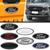 Car Front Grille Emblem Rear Trunk Logo Badge Stickers Accessories For Focus Mk2 Mk3 Fiesta Fusion Ranger Mondeo S-MAX Kuga