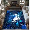Tappeto Morbido Area Rug con Motivo Calcio TSG Hoffenheim FC Antiscivolo Tappeto per Pavimento Interno Tappetino Decorazione Sportiva per Camera da Letto