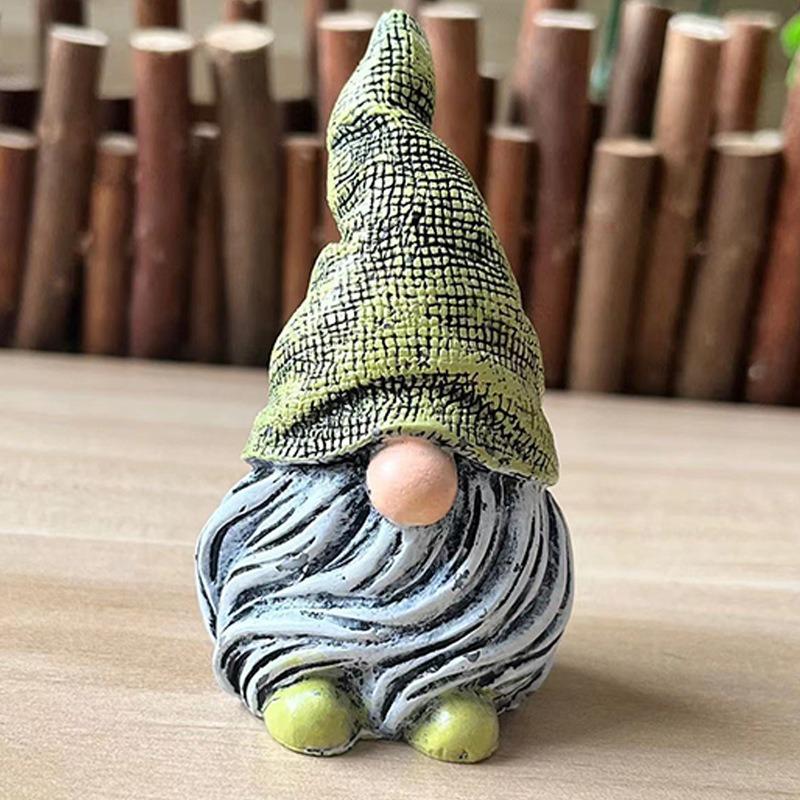 Garden Dwarf Figurine Courtyard Home Garden Decoration Gnome Christmas Dwarf Old Man Resin Handicraft