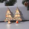 Metal Christmas Tree Long Earrings Party Carnival Earrings Exaggerated Ear Ornament
