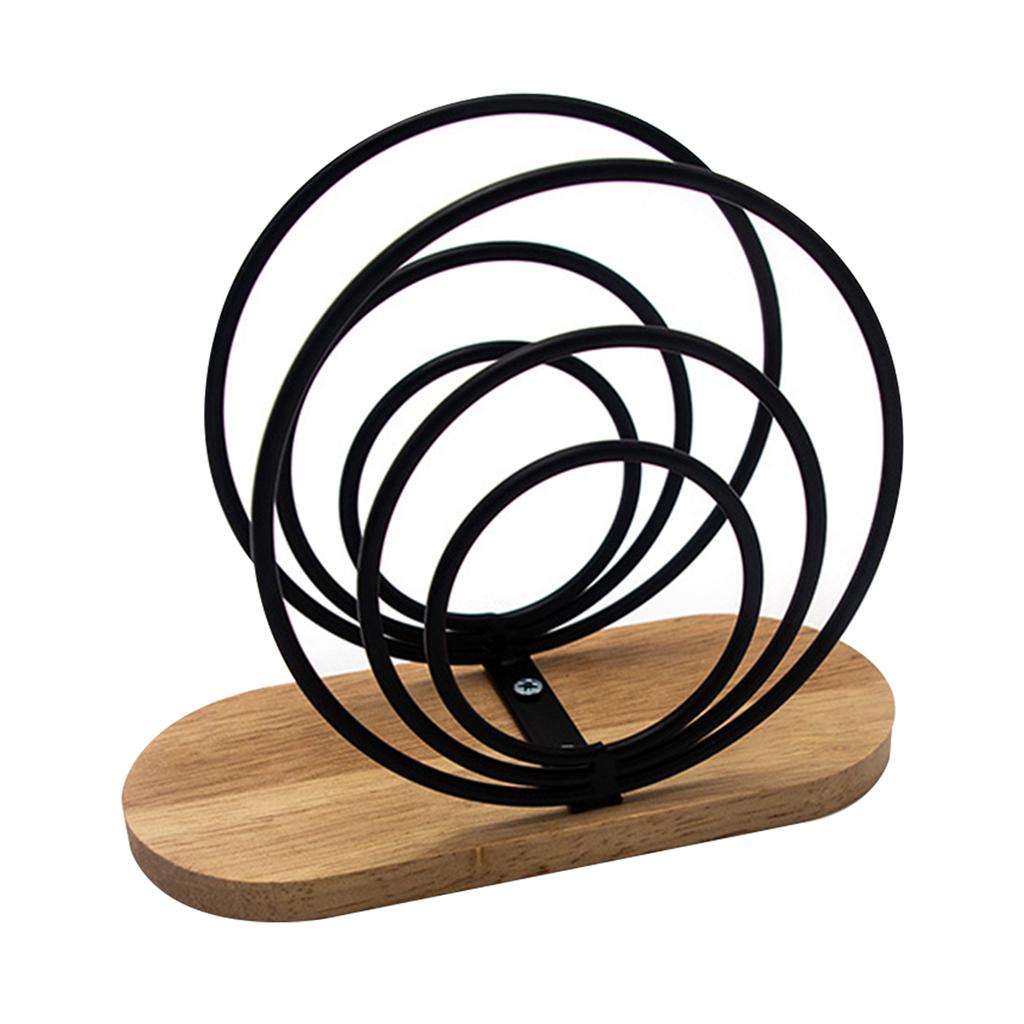 Napkin Holder, Countertop Napkin Organizer, Desktop Paper Dispenser with Wood Base, for Restaurants Cocktail Cookouts Bar Decor