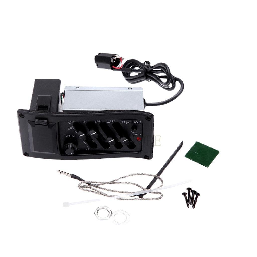 Akustik-, Folk- und Klassikgitarren-EQ-Tonabnehmer Akustisch-elektrische Gitarren-Tonabnehmer EQ 7545R Gitarren-Tonabnehmer