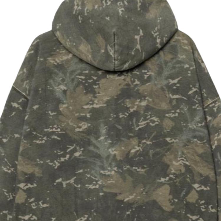 Carhartt WIP Hooded Benton Sweat Jacket All Over Print Loose Fit Zip Long Sleeve Jacket Men jackets I035437-38T-GD