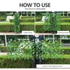Simulation Fence Fence Telescopic Fence Fake Flowers Green Leaves Outdoor Garden Fence Wall Guardrail Decorative Leaves Blocking Plants Small
