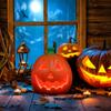 Halloween Lantern: Classic Plastic Led Pumpkin Decoration For Indoor Outdoor Party Home Decor, Powered Halloween