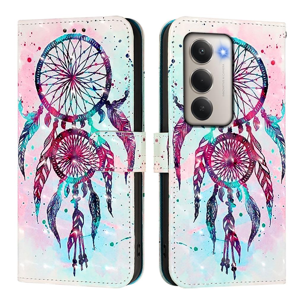 For Xiaomi Redmi 15 5G Leather Case Pattern Printing Wallet Stand Mobile Cover with Strap