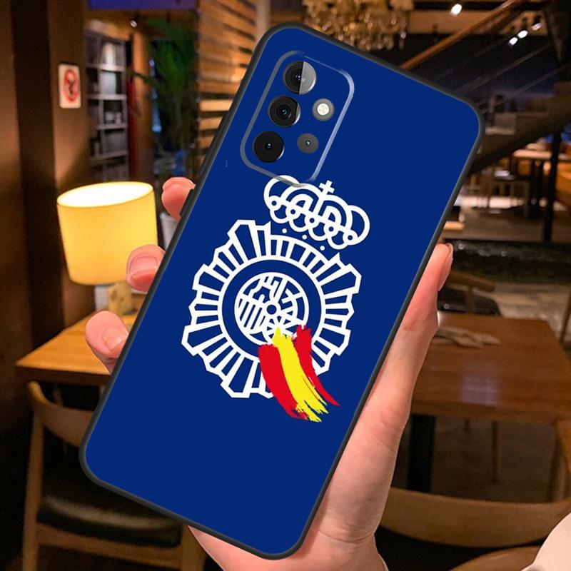 Spain National Police Logo Case For Samsung Galaxy A52 A12 A22 A32 A42 A51 A71 A13 A23 A33 A53 A14 A54 A34 Phone Cover