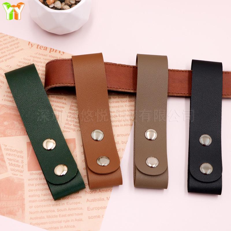 Personalized Leather Equestrian Whip Holder - Outdoor Storage Hanging Strap