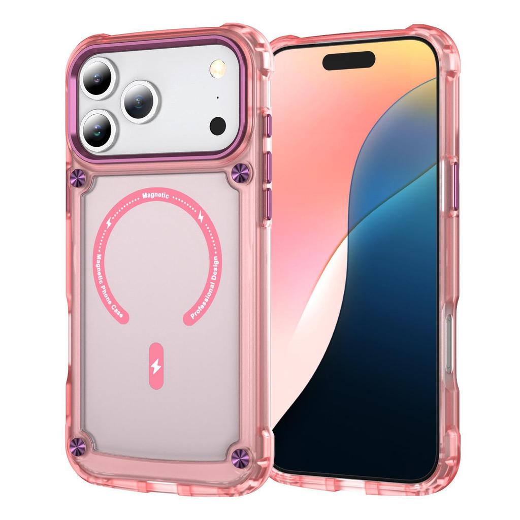 Magnetic Suction Case for Apple iPhone 17 Pro/16 Pro Max/15 Pro - Soft, Skin-Feel, Anti-Fall Protective Cover