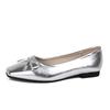 Silver Bow Ballet Flats: 2025 Mary Jane Style Women's Shoes