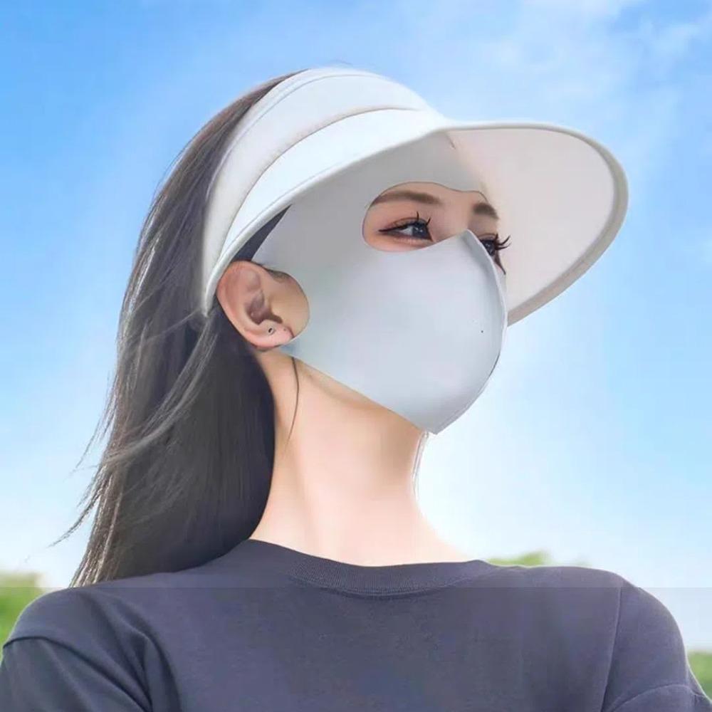 Traceless Ice Silk Face Clothing Breathable Face Sun Protection UV Protection Mask  Work