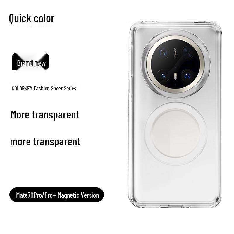 Juese Huawei Mate70 Pro Transparent Magnetic Phone Case