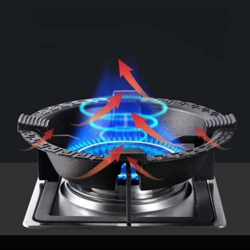 REENEW Overheat Prevention Sensor Compatible Auxiliary Trivet, Gas Stove Rack, Cast Iron Pot Ring, Windproof Stove Support Ring, Pan Holder Stand, Non