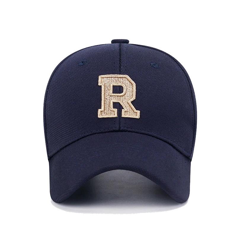 2026 New High Quality R Letter  Gold Thread 3D Embroidery Adjustable Elastic Pineapple Cloth Baseball Cap Trucker Hats Sun Hat