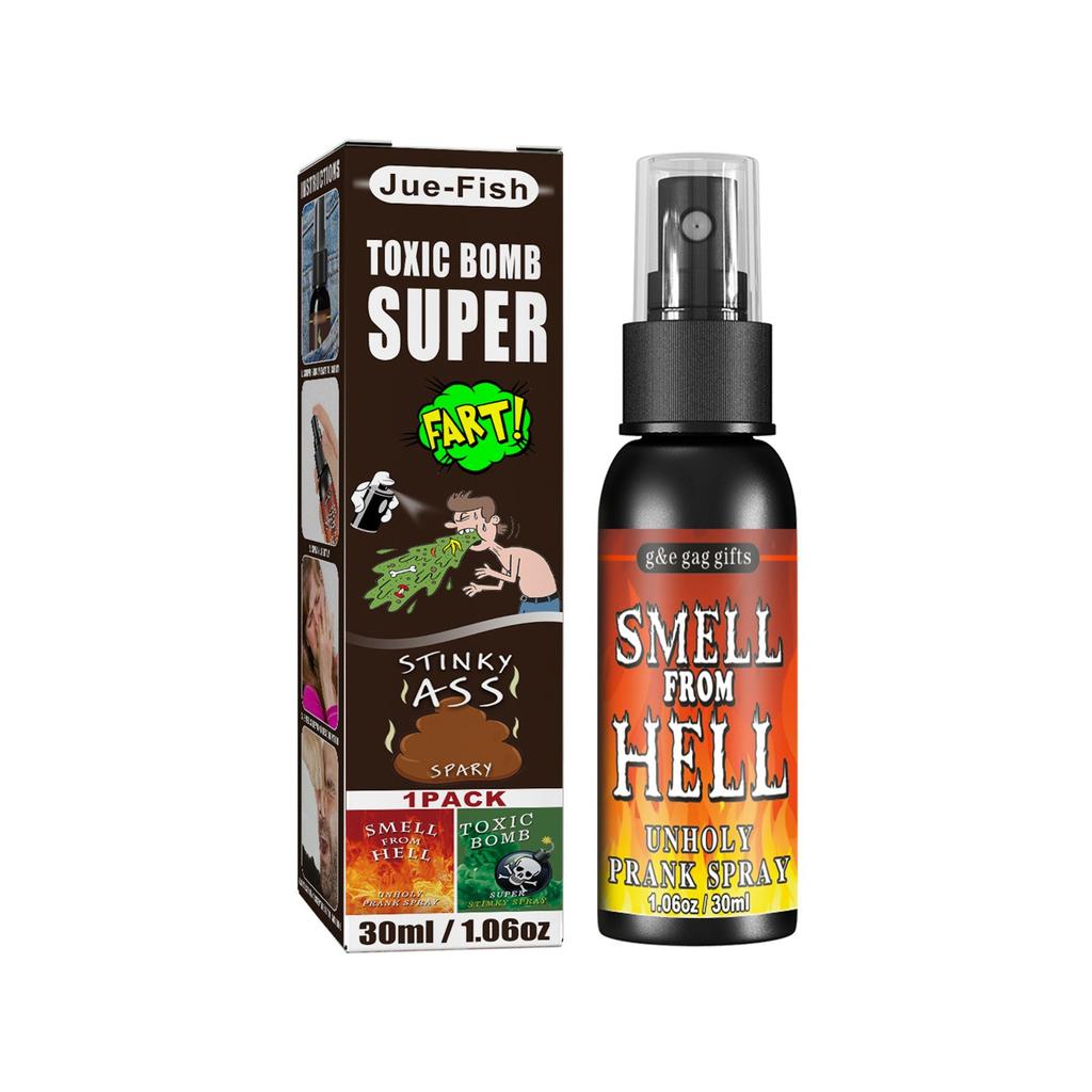 Nyheter Liquid Fart Gag Prank Joke Spray Can Stink Bomb Smelly Stinky Gas 30ML