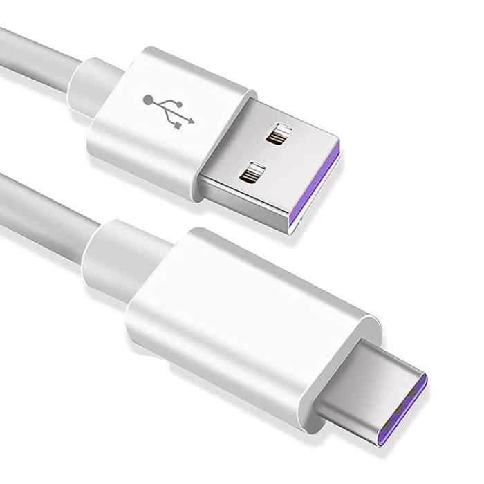 Cable usb c [1 m] cable usb de type c 5a câble chargeur rapide pour samsung galaxy s20 s8 s9 s10 s21 a50 a51 a40 a20e,huawei p30