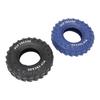 2Pcs Blue Black Rubber Tire Dog Chew Toy Safe Tire Shape Rubber Pet Chew Toy for Medium Large Dogs