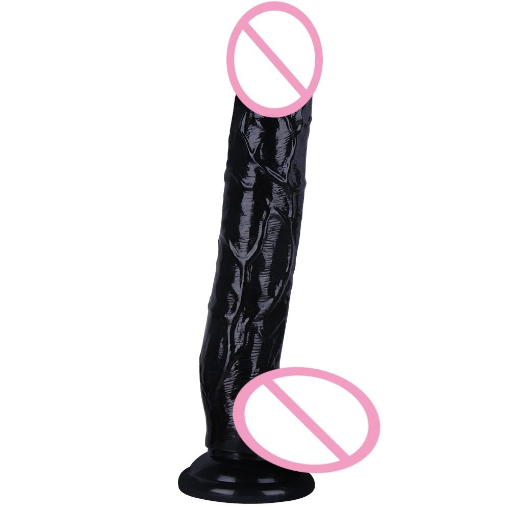 European and American Large Size Dildos Lengthened Simulation Soft Sex Product Women's Masturbation Device Penis Dildo Sex Toys