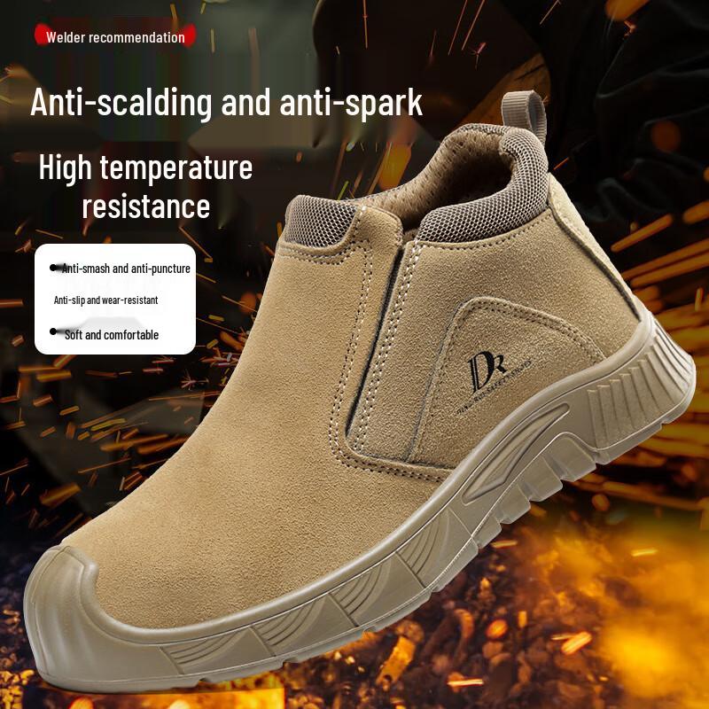 Longchian Men s Steel Toe Safety Work Shoes 37