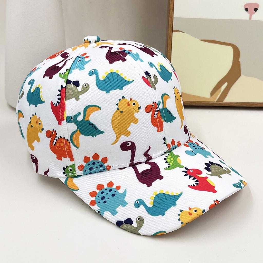 Dinosaur Printed Cartoon Merchandise Baseball Caps, Children'S Hats, Baseball Caps, Printed Sun Hats, Middle School Hats