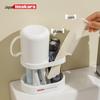 Imakara Premium Tabletop Toothbrush Holder & Mouthwash Cup Set