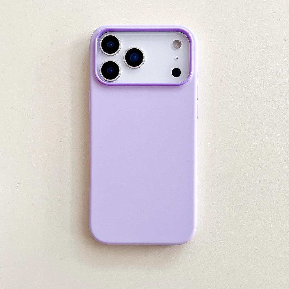 Two-Color Liquid Silicone Case for iPhone 17 Pro Max - Anti-Fall, Compatible with iPhone 14/15/16