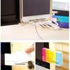 Monitor Memo Board Acrylic Transparent Computer Monitor Side Panel Side Mount Clear Message Organizer Adhesive Desk Accessories