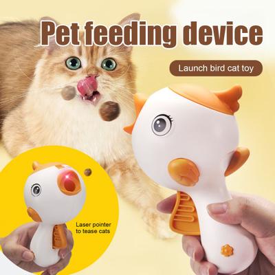 Cat Treat Dispenser Toy Fun Bird-Shaped Interactive Slow Feeder Cat Teaser Light for Indoor Cats And Dogs Training Feeding